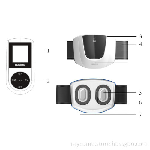Waist care massager low laser physiotherapy equipment for waist pain relief